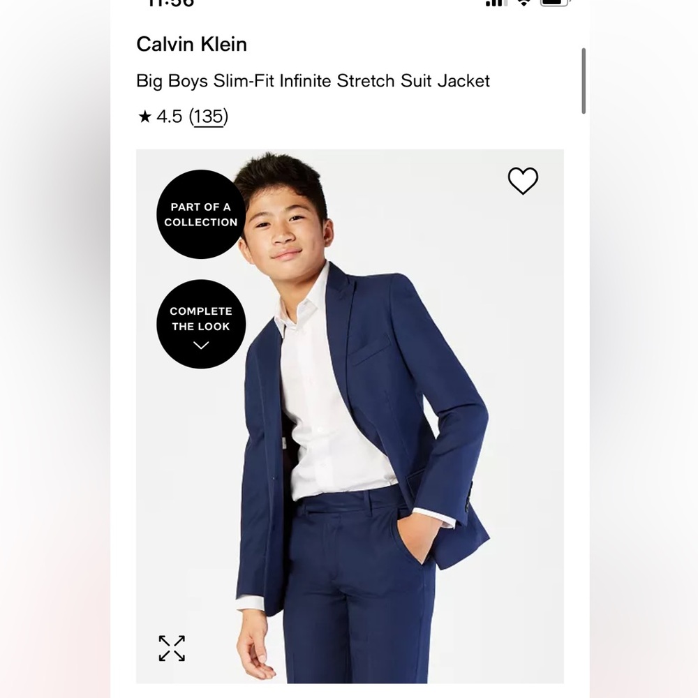 Boy’s Navy Blazer and Suit Set- size 14